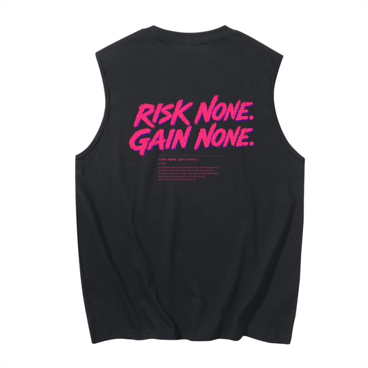 Risk None Gain None Renegade Men's Sleeveless Cotton Tank Top
