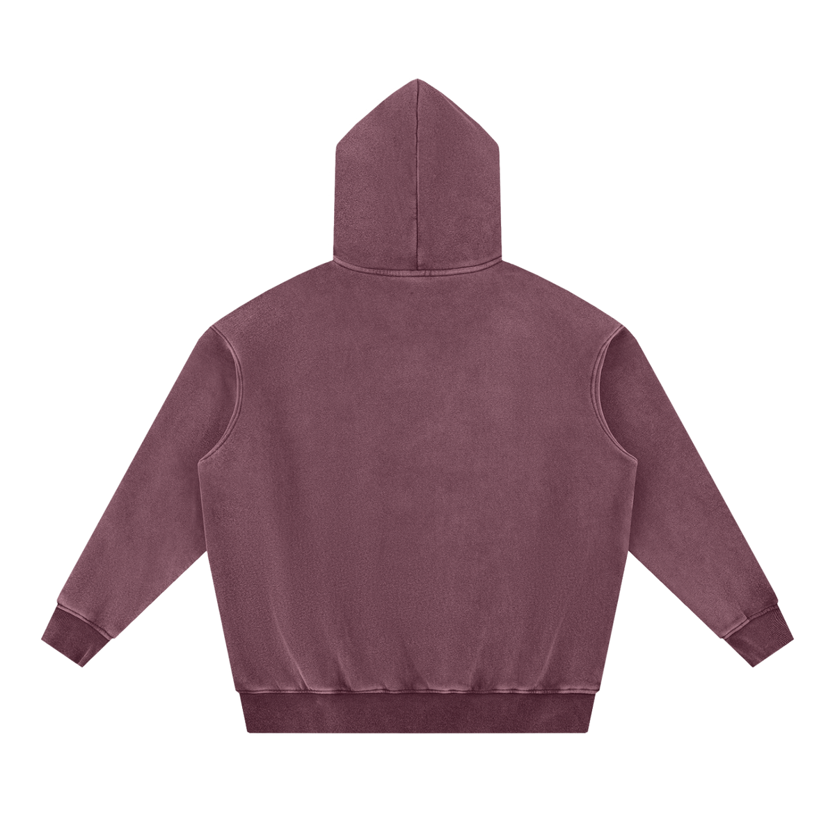 Red Snow Wash Fleece Oversize Hoodie