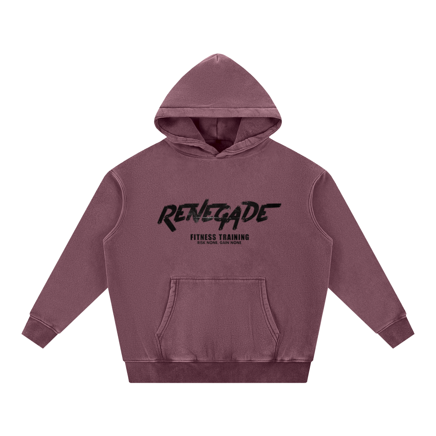 Red Snow Wash Fleece Oversize Hoodie