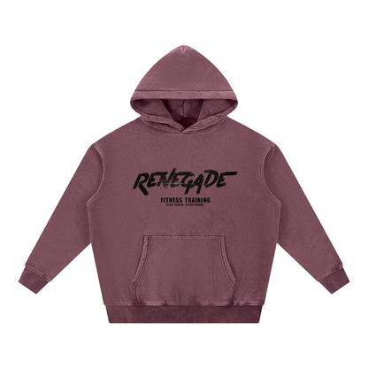 Red Snow Wash Fleece Oversize Hoodie